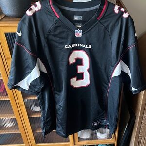 NFL Cardinals Black Jersey with Red and White Accents